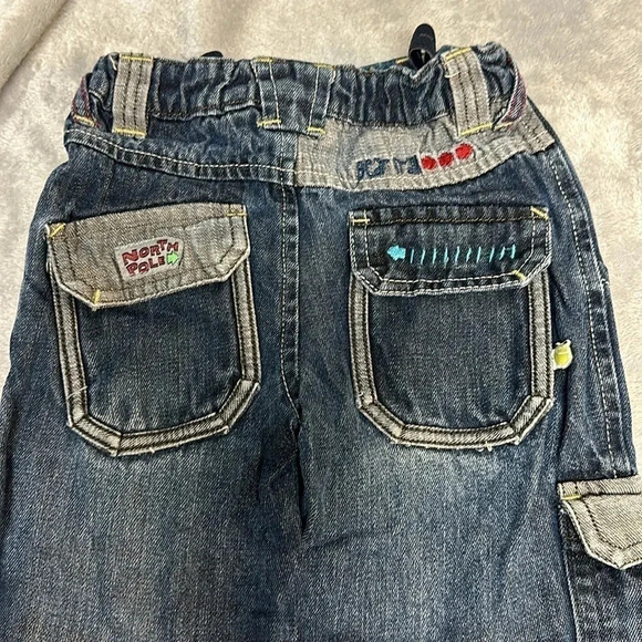 Gagou Tagou - Super soft cotton  denim cargo style pants. Size 2T - Picture 5 of 7
